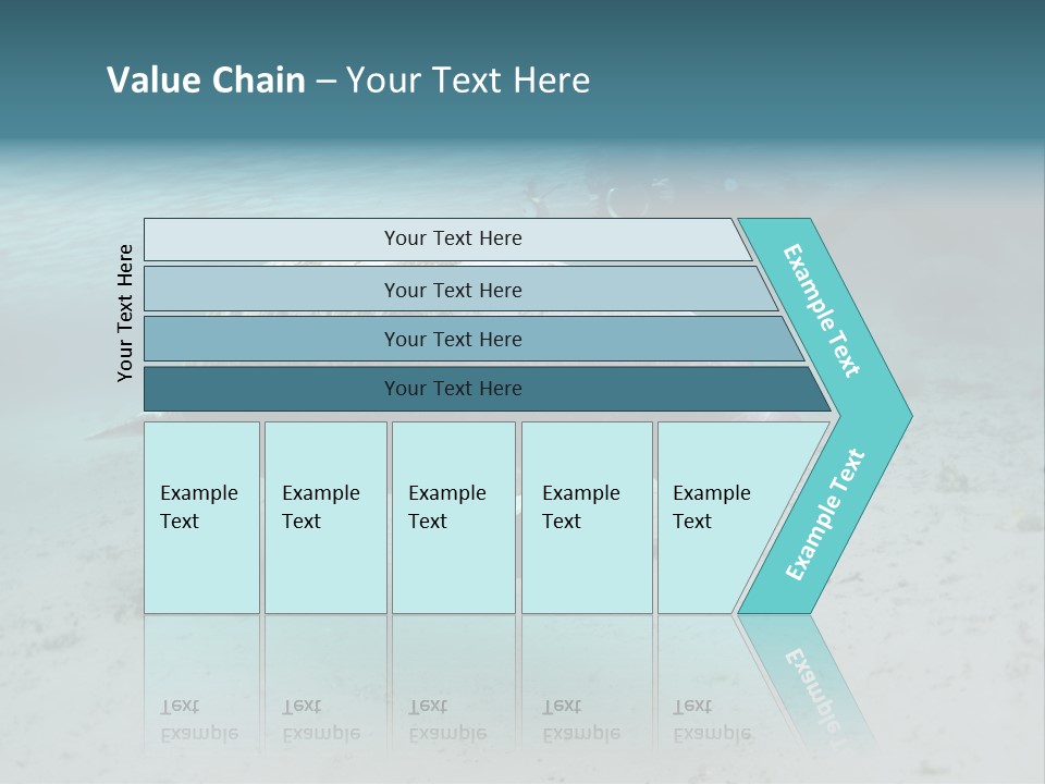 Tropical Bottom Crystal PowerPoint Template