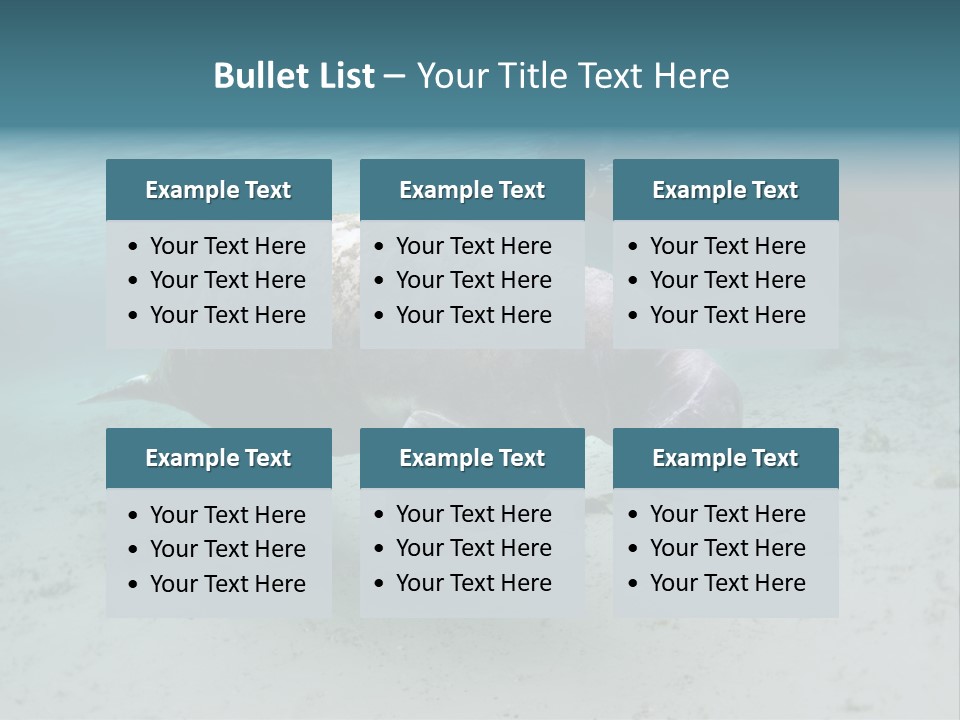 Tropical Bottom Crystal PowerPoint Template