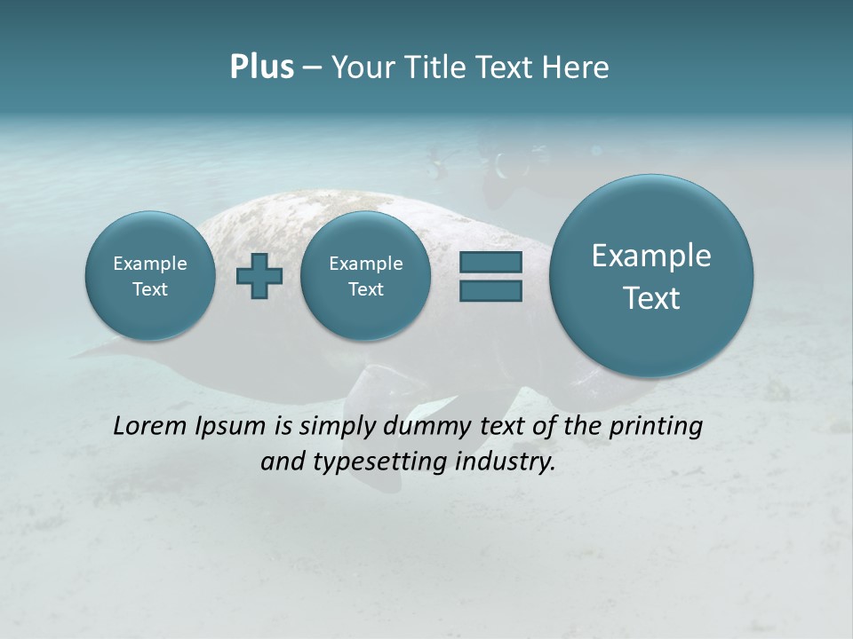 Tropical Bottom Crystal PowerPoint Template