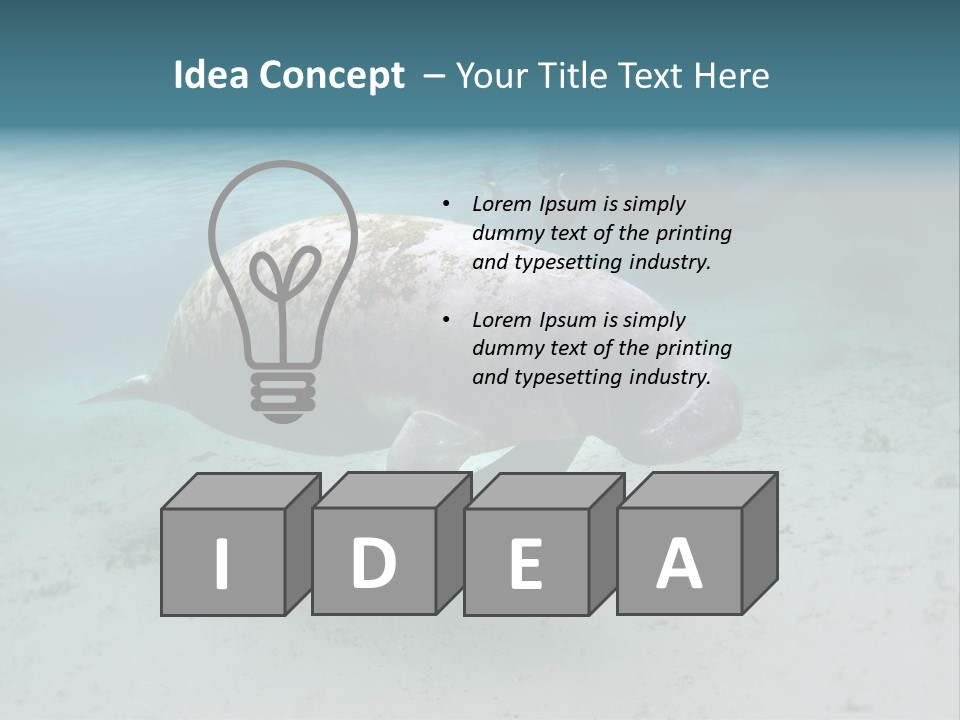 Tropical Bottom Crystal PowerPoint Template