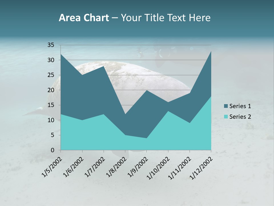 Tropical Bottom Crystal PowerPoint Template