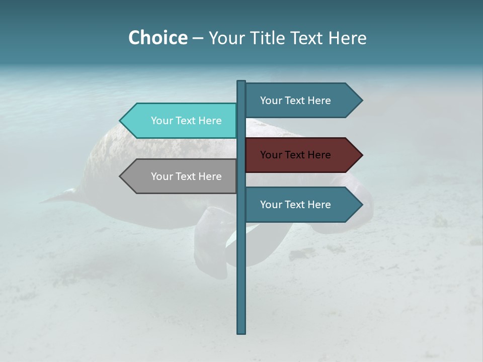 Tropical Bottom Crystal PowerPoint Template