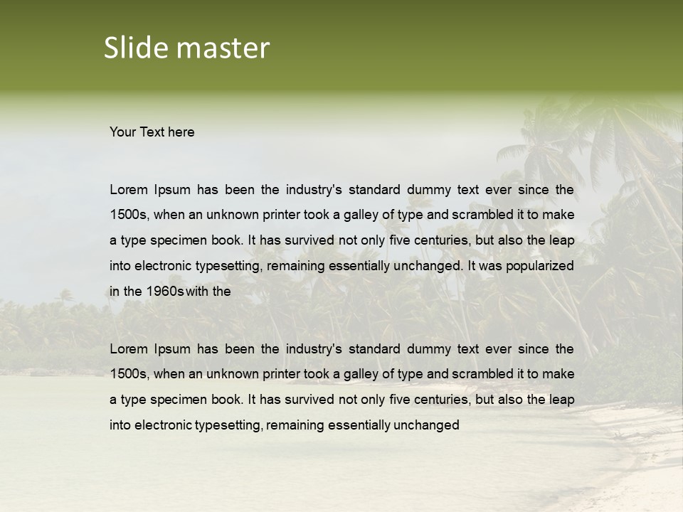 Atoll Palm Pacific PowerPoint Template