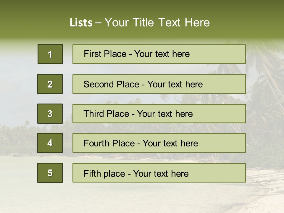 Atoll Palm Pacific PowerPoint Template