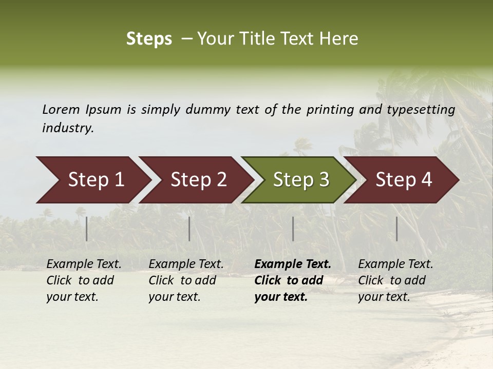 Atoll Palm Pacific PowerPoint Template