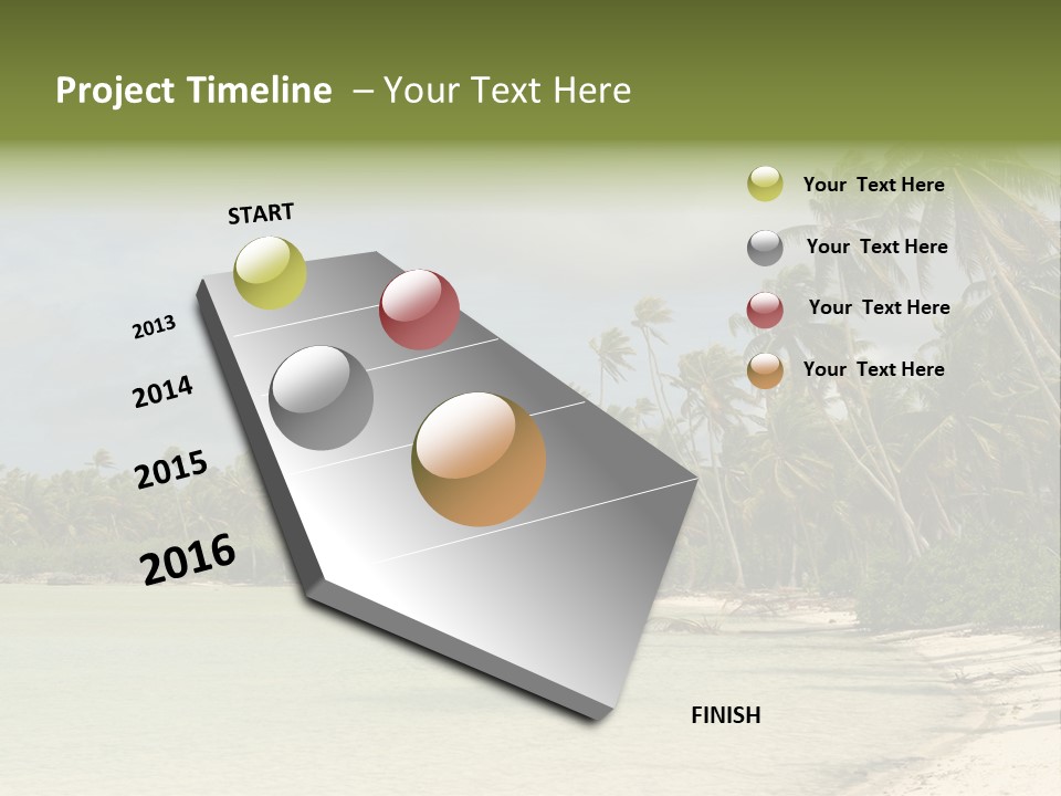Atoll Palm Pacific PowerPoint Template