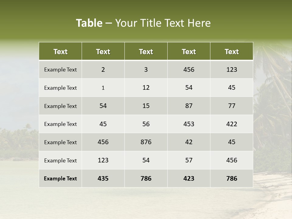 Atoll Palm Pacific PowerPoint Template