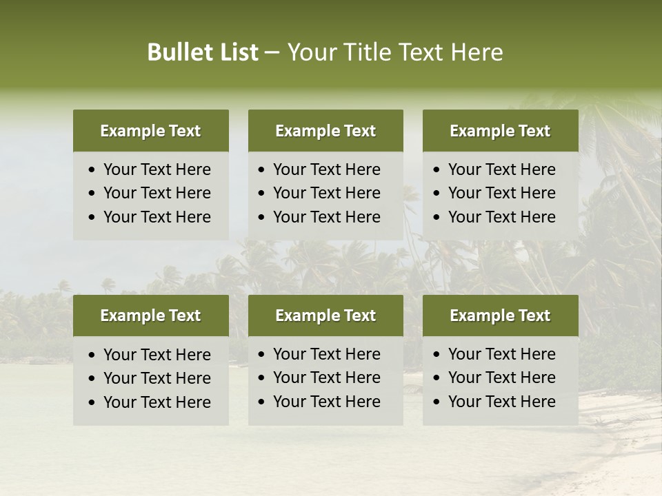 Atoll Palm Pacific PowerPoint Template