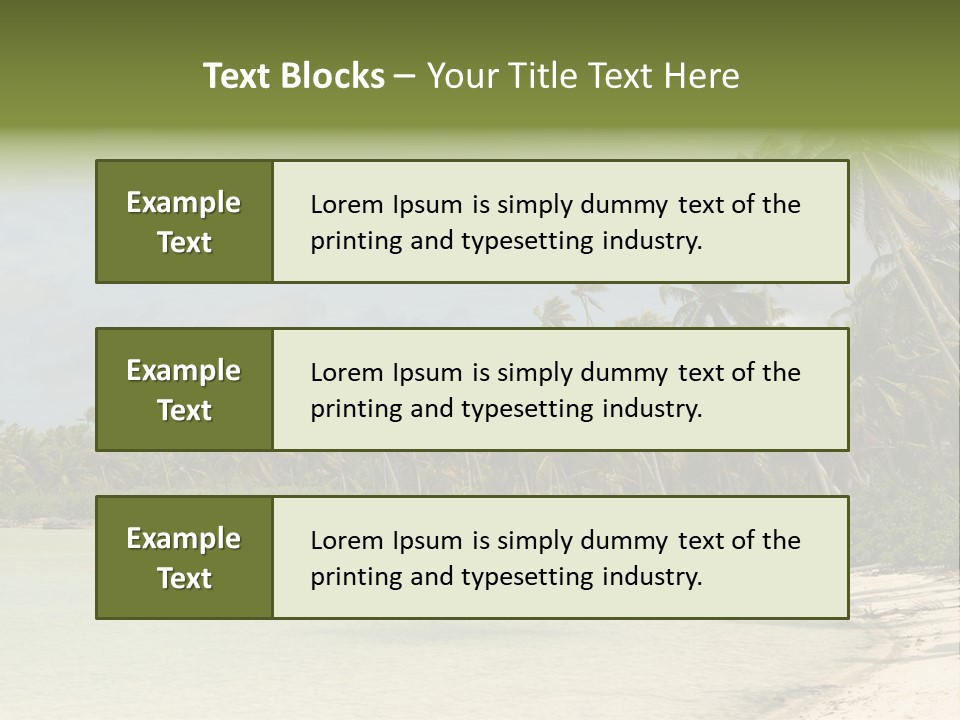 Atoll Palm Pacific PowerPoint Template