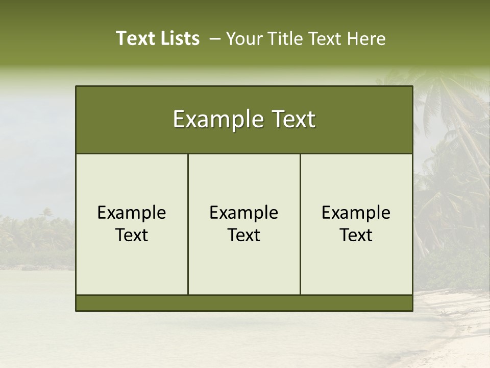 Atoll Palm Pacific PowerPoint Template