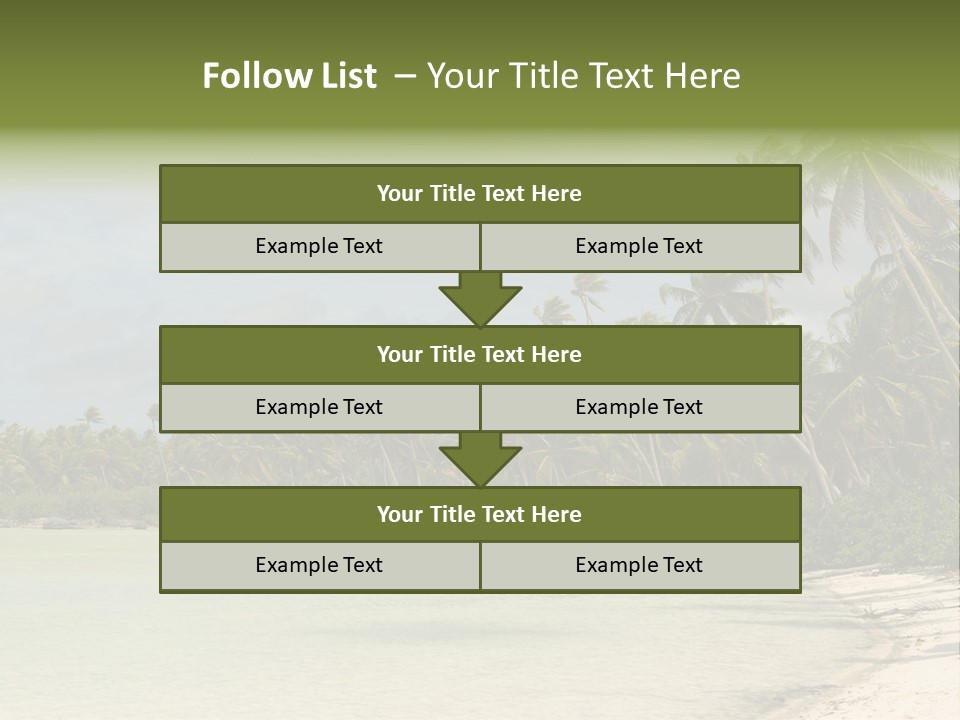 Atoll Palm Pacific PowerPoint Template