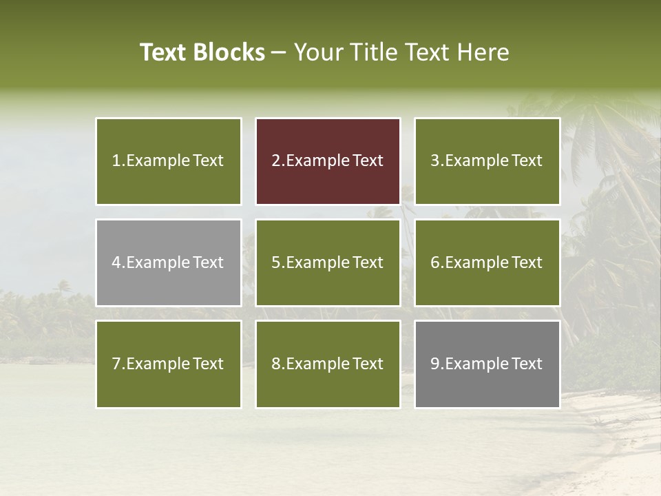 Atoll Palm Pacific PowerPoint Template