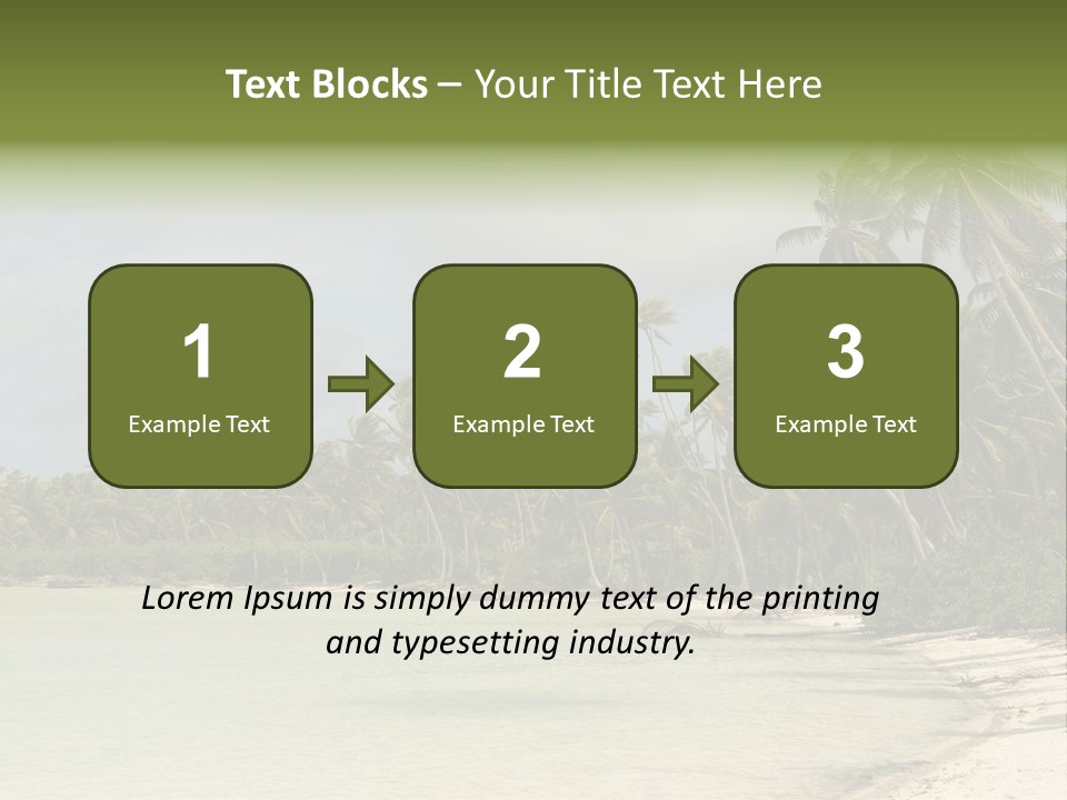 Atoll Palm Pacific PowerPoint Template