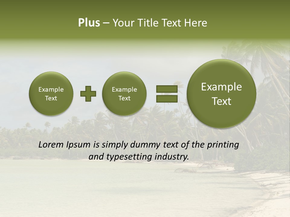Atoll Palm Pacific PowerPoint Template