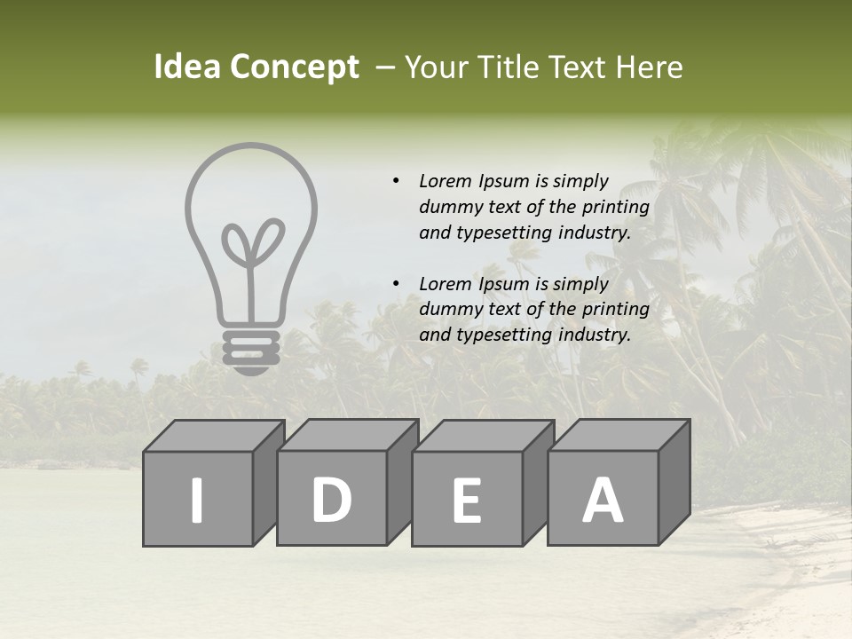 Atoll Palm Pacific PowerPoint Template