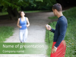 Woman Instructor Recreation PowerPoint Template