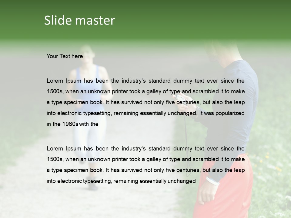 Woman Instructor Recreation PowerPoint Template