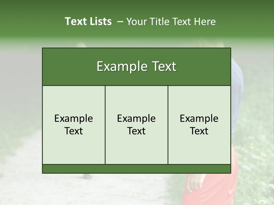 Woman Instructor Recreation PowerPoint Template