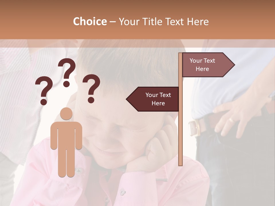 Yelling Parent Woman PowerPoint Template