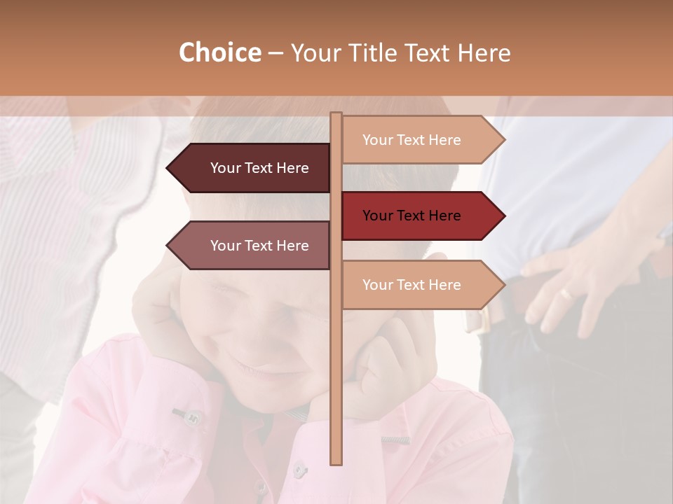 Yelling Parent Woman PowerPoint Template