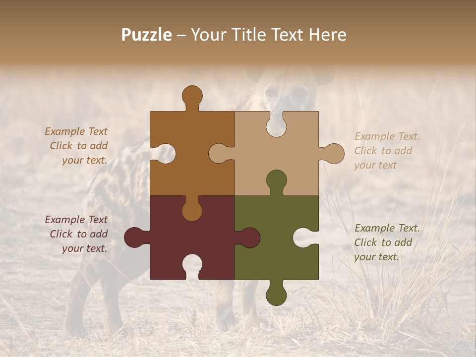 Zambia Predator Nationalpark PowerPoint Template