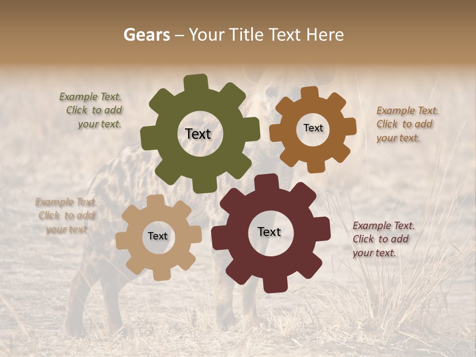 Zambia Predator Nationalpark PowerPoint Template