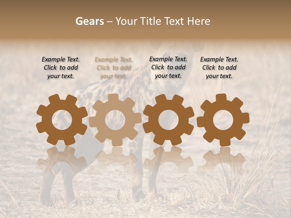 Zambia Predator Nationalpark PowerPoint Template