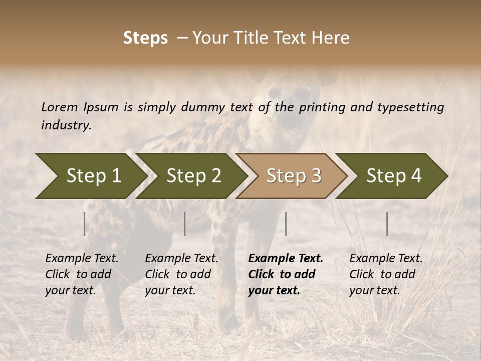 Zambia Predator Nationalpark PowerPoint Template