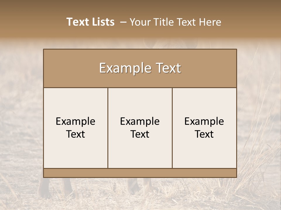 Zambia Predator Nationalpark PowerPoint Template