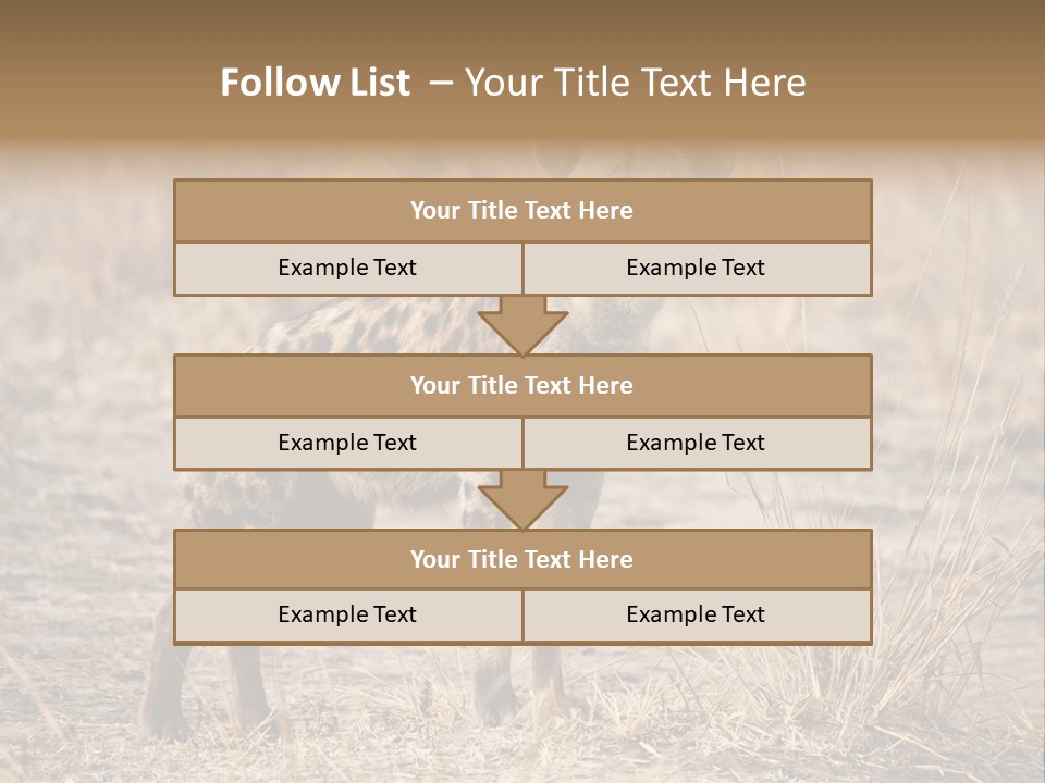 Zambia Predator Nationalpark PowerPoint Template