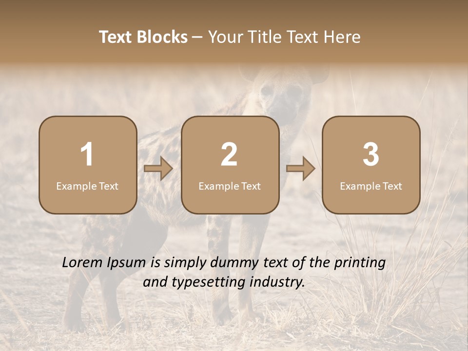 Zambia Predator Nationalpark PowerPoint Template