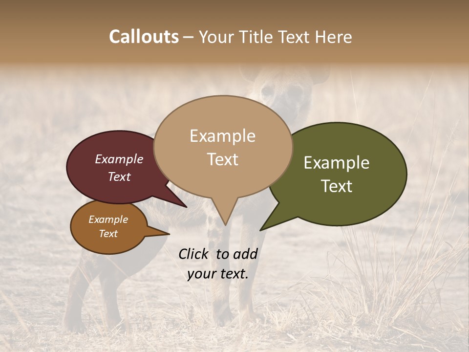 Zambia Predator Nationalpark PowerPoint Template