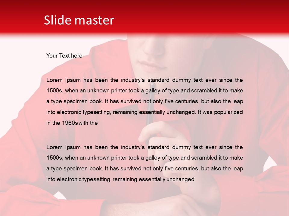 Modern Person Thinking PowerPoint Template