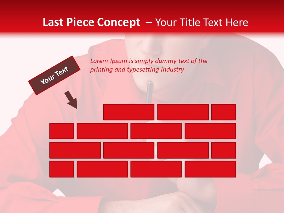 Modern Person Thinking PowerPoint Template