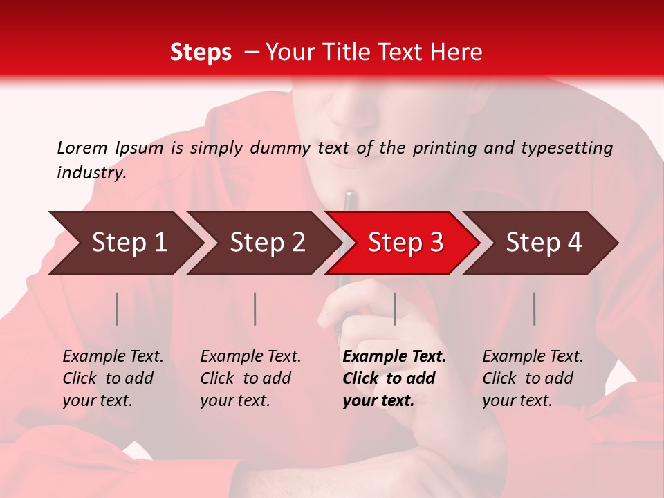 Modern Person Thinking PowerPoint Template