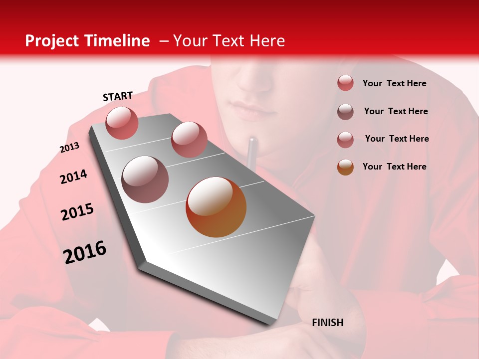 Modern Person Thinking PowerPoint Template