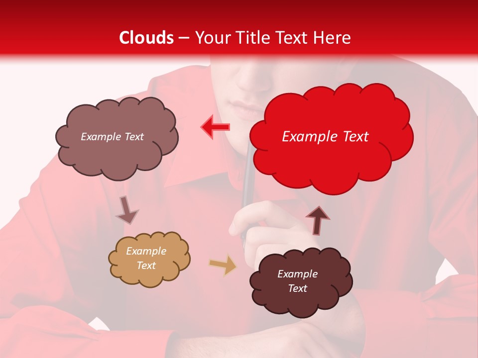 Modern Person Thinking PowerPoint Template