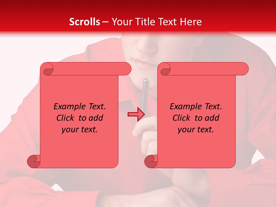 Modern Person Thinking PowerPoint Template