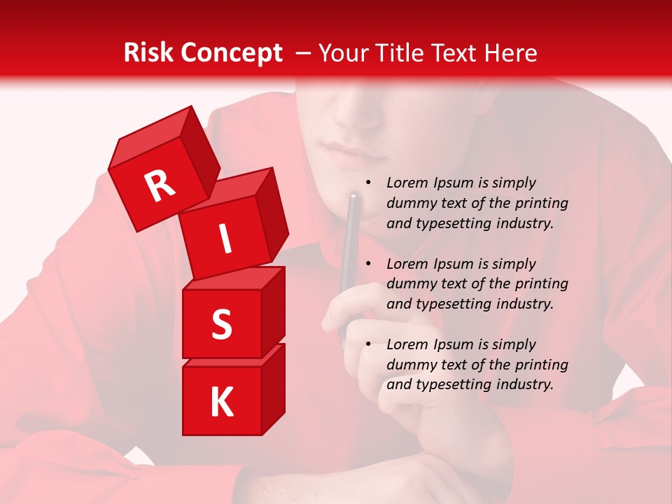 Modern Person Thinking PowerPoint Template