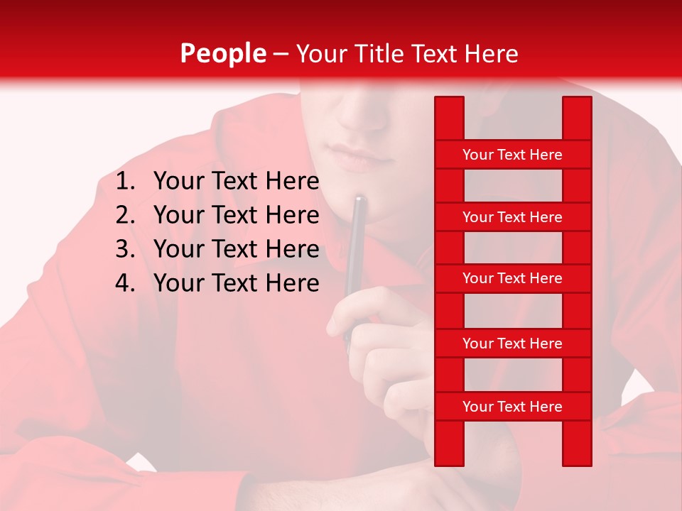 Modern Person Thinking PowerPoint Template
