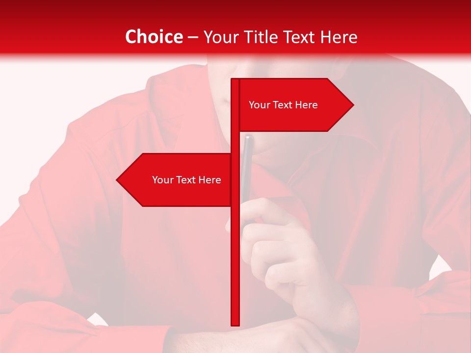 Modern Person Thinking PowerPoint Template