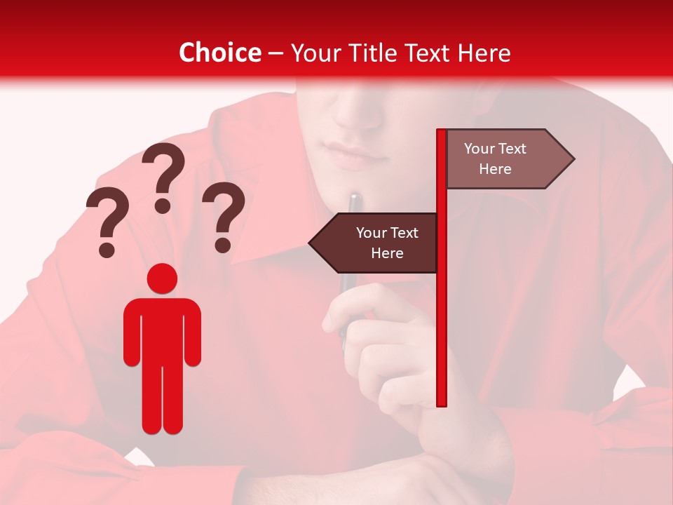 Modern Person Thinking PowerPoint Template