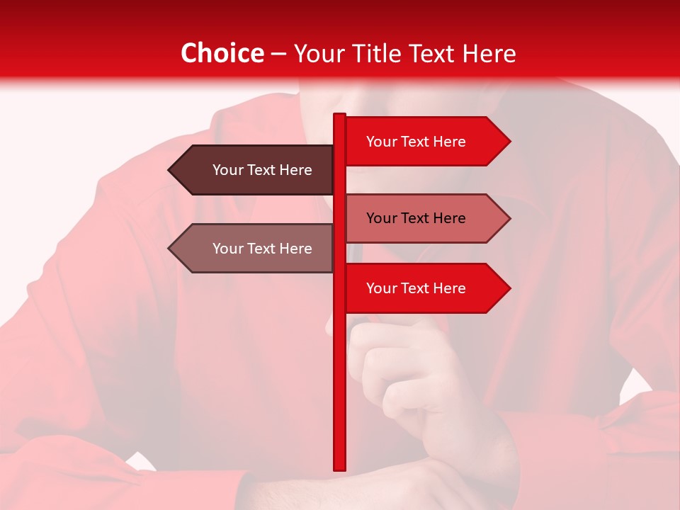 Modern Person Thinking PowerPoint Template