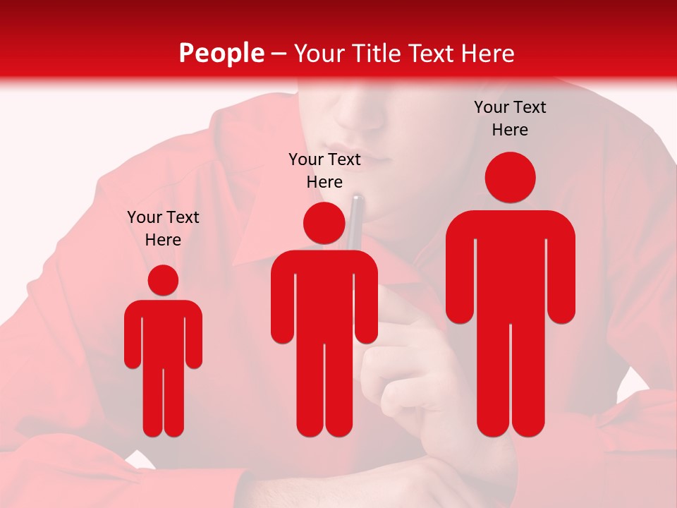 Modern Person Thinking PowerPoint Template