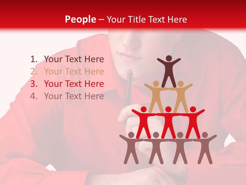 Modern Person Thinking PowerPoint Template