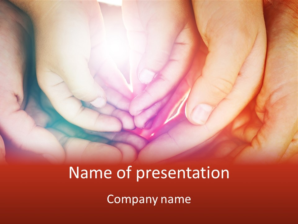 Child Protection Gesture PowerPoint Template