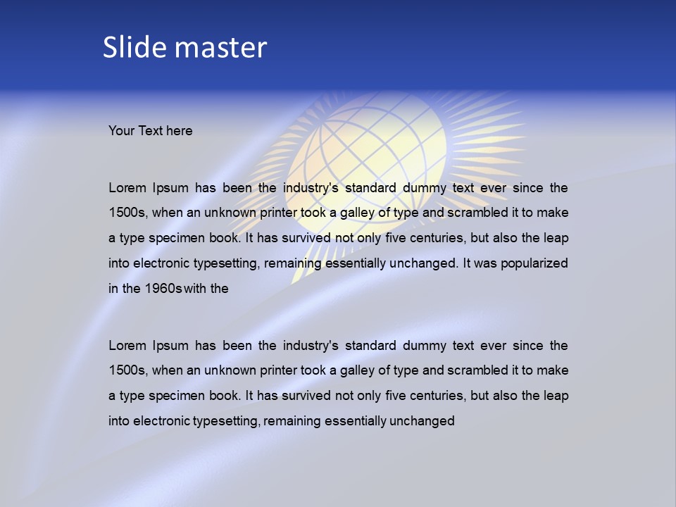 Curve Full English PowerPoint Template