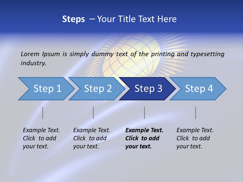 Curve Full English PowerPoint Template