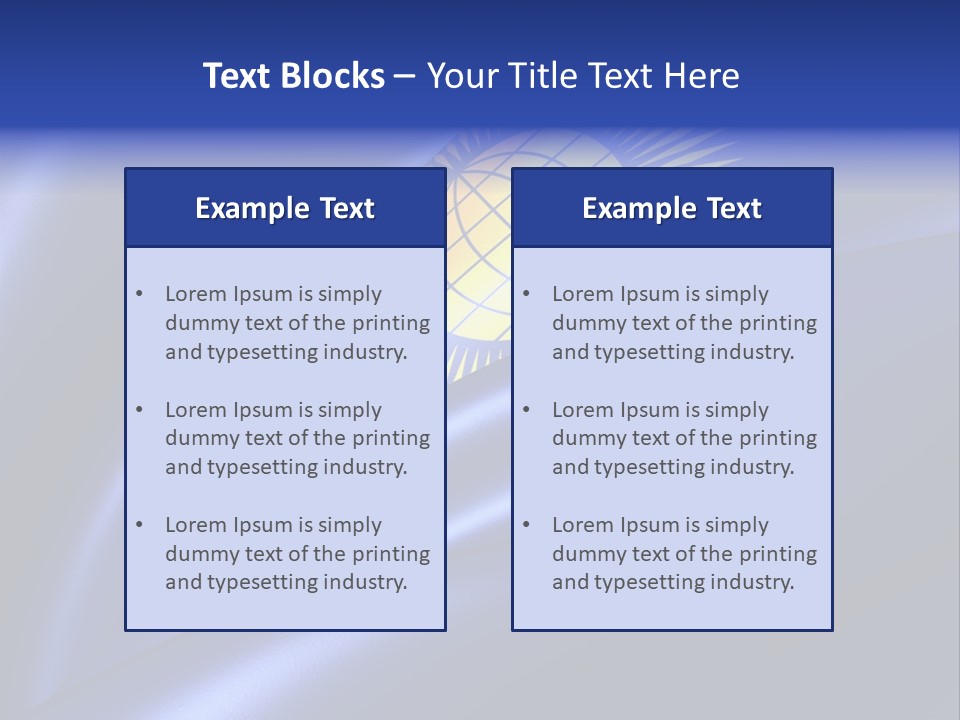 Curve Full English PowerPoint Template