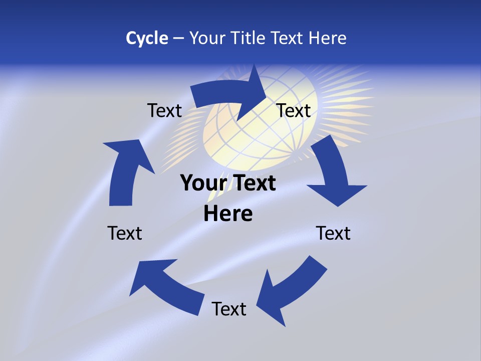 Curve Full English PowerPoint Template